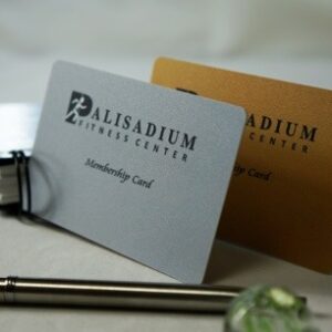 300gram (15ml) Unembossed Gold or Silver Plastic Business cards