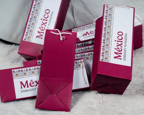 Custom Wine Size Paper Bag - Image 2